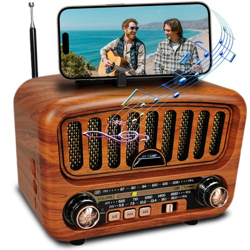 Retro radio bluetooth - retro,