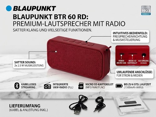 Blaupunkt btr bluetooth - 60, rd