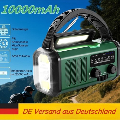 Kurbel notfallradio 10000mah - notfallradio,